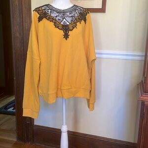 SHEIN Curve gold textured knit top - perfect for Fall!